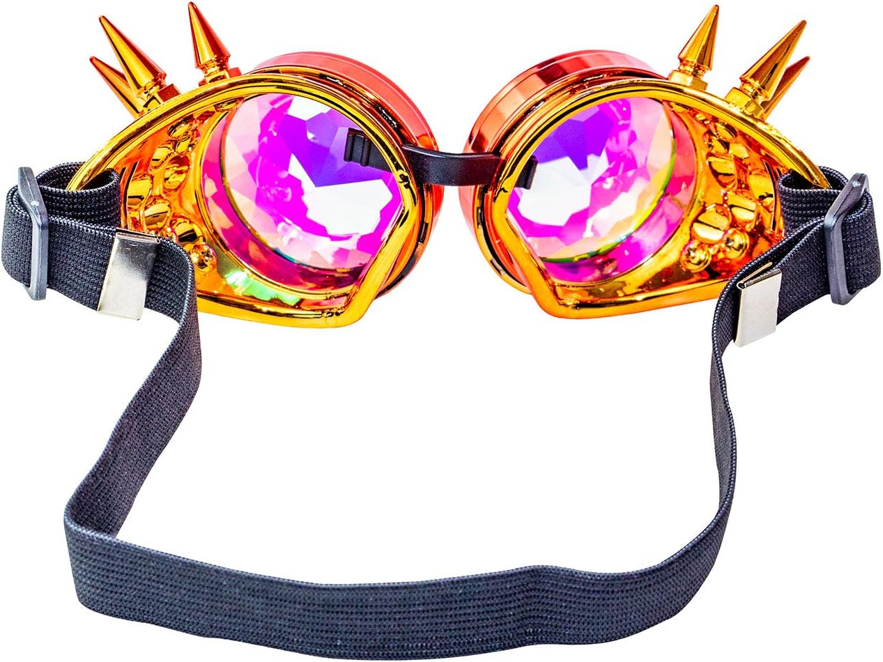 KALEIDOSCOPE GOGGLES RED & ORANGE - FANCY DRESS