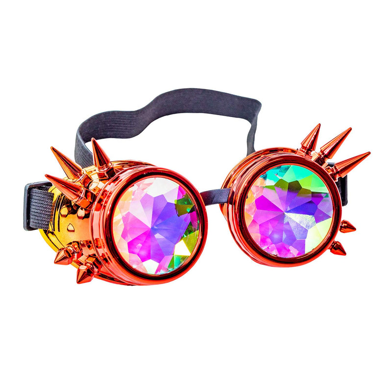 KALEIDOSCOPE GOGGLES RED & ORANGE - FANCY DRESS