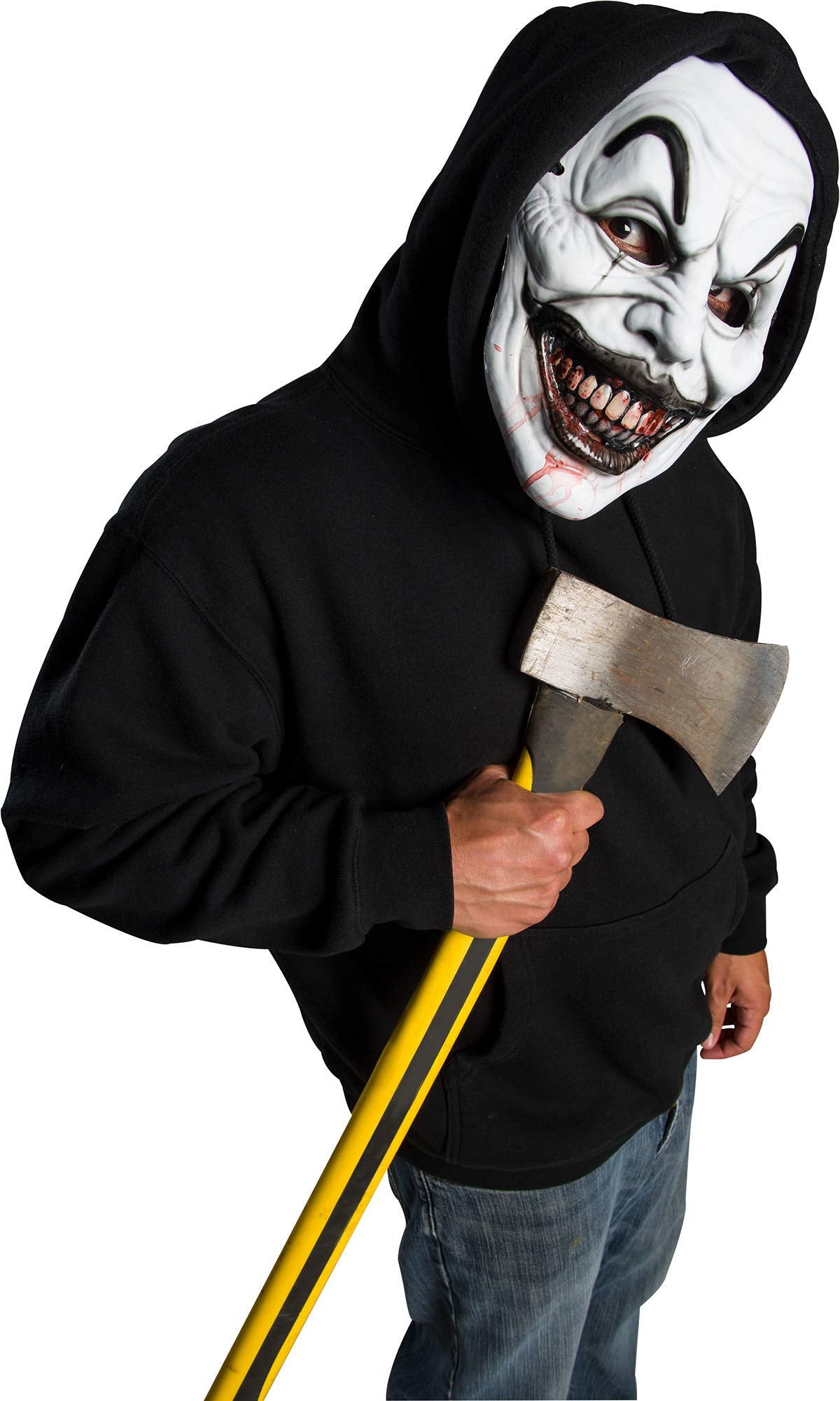 Bristol Novelty BM574 Terror Clown Mask, Men, Women, White
