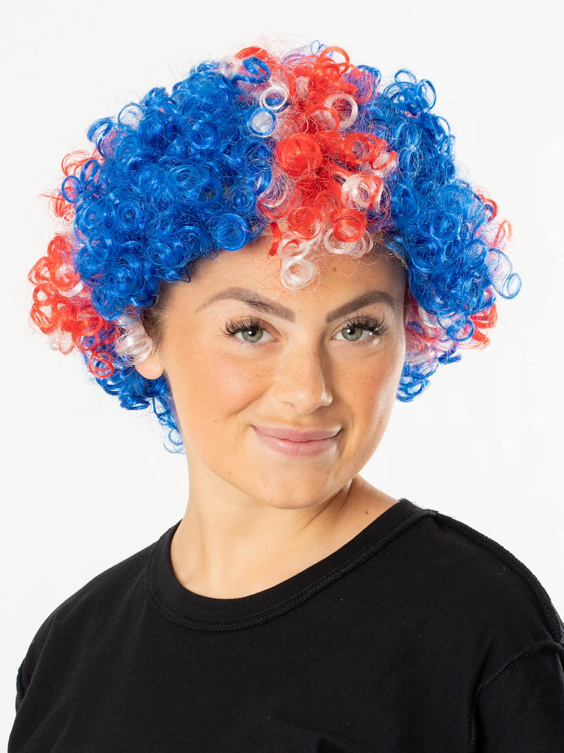 Bristol Novelty - Perücke (Einheitsgröße) (blau/rot/weiß