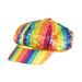 Bristol Novelty Unisex Pailletten-Schirmmütze in Regenbogenfarben