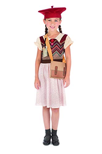 Bristol Novelty Evacuee Schoolgirl Costume 4 - 6 years