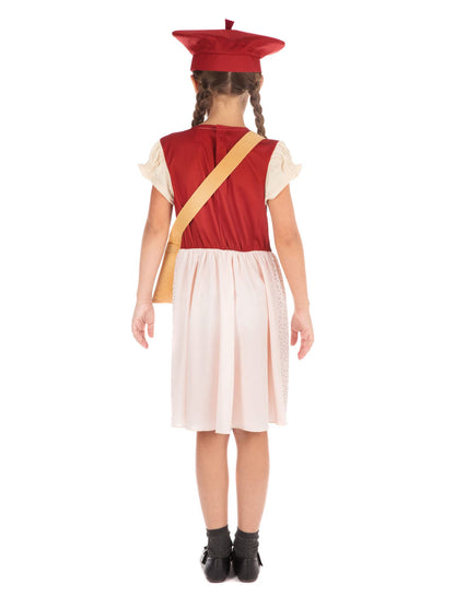 Bristol Novelty Evacuee Schoolgirl Costume 4 - 6 years
