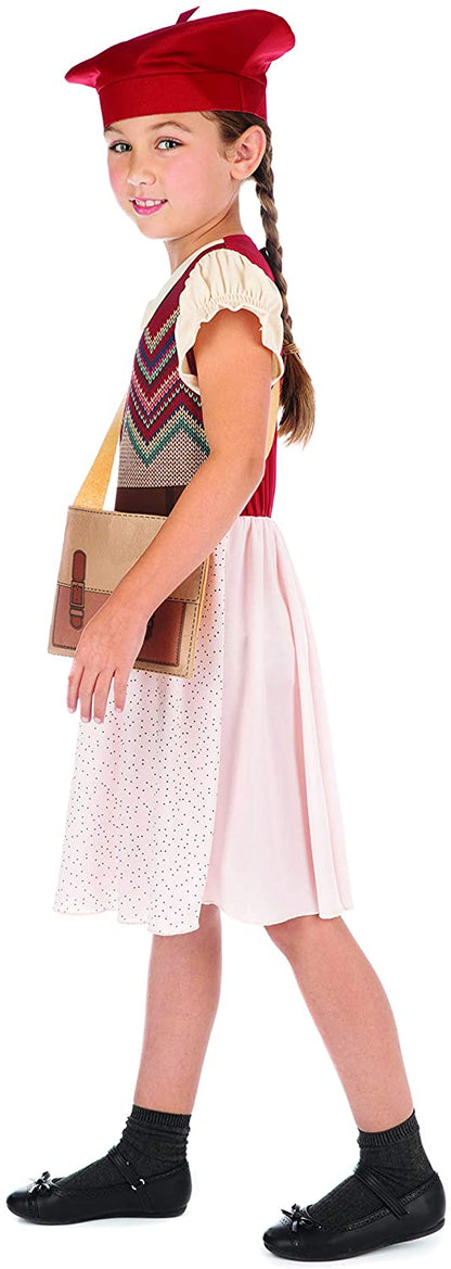 Bristol Novelty Evacuee Schoolgirl Costume 8-10 Years