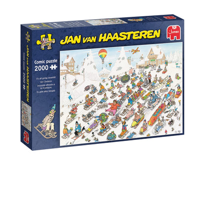 JUMBO 1000 PIECE JIGSAW PUZZLE - SNOW WHITE AND THE SEVEN DWARFS BY SCOTT GUSTAFSON