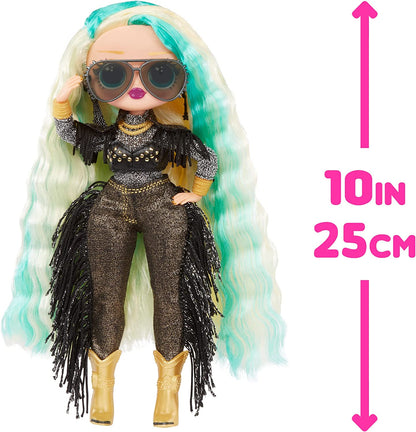L.O.L. Surprise! OMG Fashion Doll - WESTERN CUTIE - Packe die fabelhaften Überraschungen und Accessoires aus- Inklusive Modepuppe, Outfit und Puppenständer- Geschenk für Kinder im Alter ab 4 Jahren