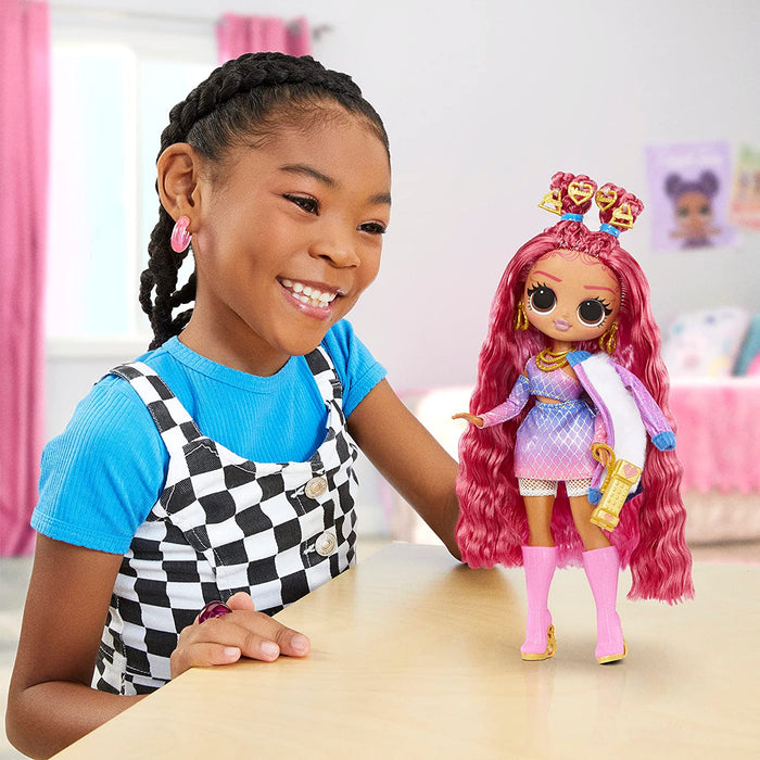 LOL Surprise OMG Fashion Doll - GOLDEN HEART - Unbox Fabulous Surprises and Accessories - Includes Fashion Doll, Outfit, Accessories, and Doll Stand - Great Gift for Kids Ages 4+