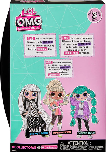 LOL Surprise OMG Fashion Doll - COSMIC NOVA - Includes Fashion Doll, Multiple Surprises, and Fabulous Accessories - Great Gift for Kids Ages 4+