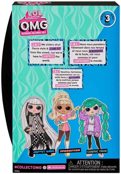 L.O.L. Surprise OMG Fashion Doll - GROOVY BABE - Includes Fashion Doll, Multiple Surprises, and Fabulous Accessories - For Ages 4+
