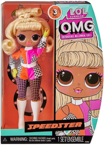 MGA LOL Surprise OMG Modepuppe - Speedster - Enthält Modepuppe, mehrere Überraschungen und fabelhafte Accessoires - Tolles Geschenk für Kinder ab dem Alter von 4 Jahren