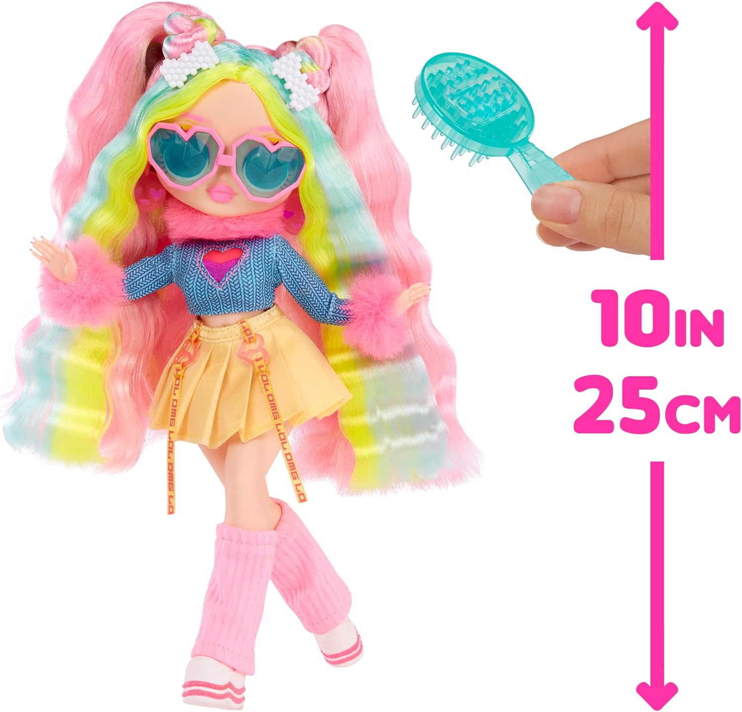 LOL Surprise OMG Sunshine Makeover Fashion Doll - BUBBLEGUM DJ - Includes UV Colour Change in the Sun, Multiple Surprises, and Fabulous Accessories - Great Gift for Kids Ages 4+