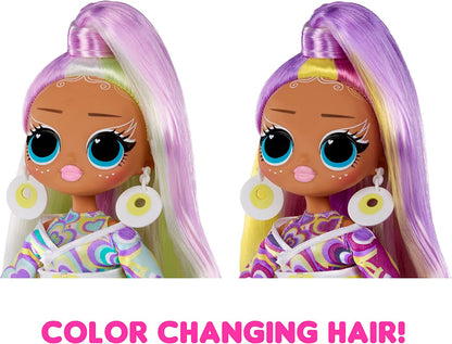 LOL Surprise OMG Sunshine Makeover Fashion Doll - SUNRISE - UV Colour Change in the Sun, Multiple Surprises, and Fabulous Accessories - Great Gift for Kids Ages 4+