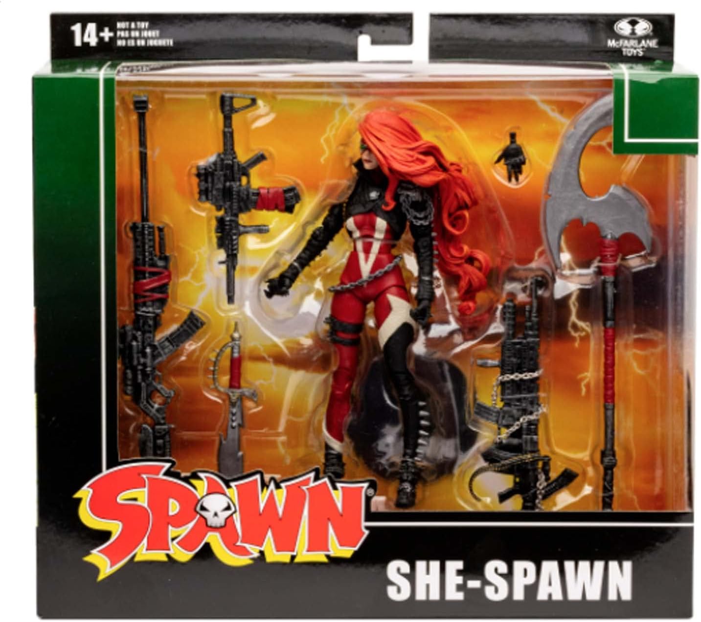 McFarlane Toys Spawn She Spawn 7" Action Figure Deluxe Box Set with Eight Accessories