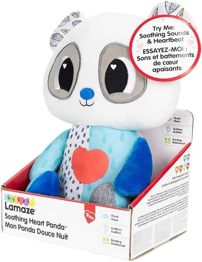 Lamaze Soothing Heart Panda, Soothing Bedtime Toy, Newborn Baby Toy, Sensory Toy for Babies with Colours, Babyshower Gift for New Parents, Development Toy for Boys and Girls Aged 9 Months +