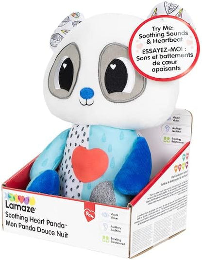 Lamaze Soothing Heart Panda, Soothing Bedtime Toy, Newborn Baby Toy, Sensory Toy for Babies with Colours, Babyshower Gift for New Parents, Development Toy for Boys and Girls Aged 9 Months +
