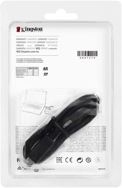 Kingston Workflow Lector de tarjetas SD USB 3.2 Gen1 Dual-Slot SDHC/SDXC UHS-II - WFS-SD