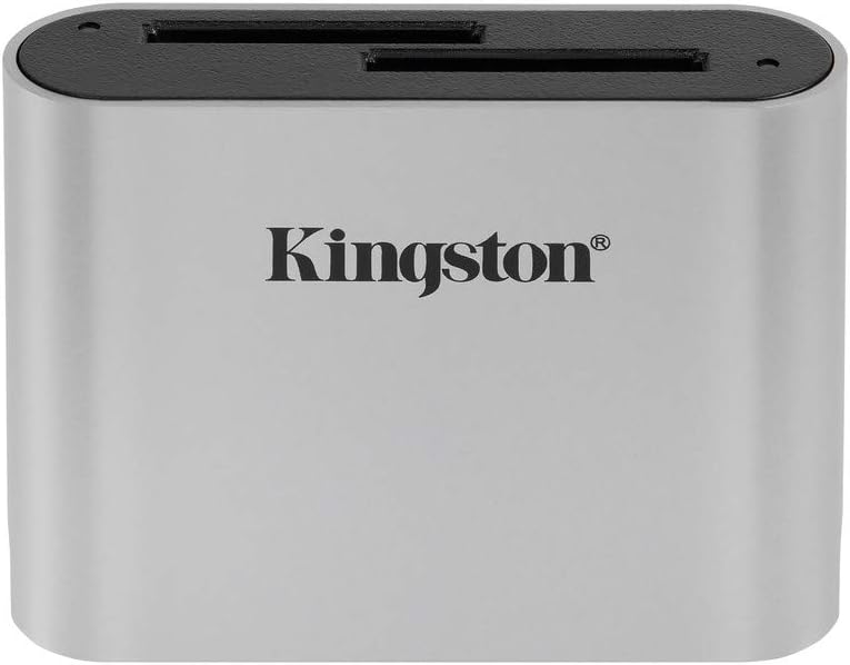Kingston Workflow Lector de tarjetas SD USB 3.2 Gen1 Dual-Slot SDHC/SDXC UHS-II - WFS-SD