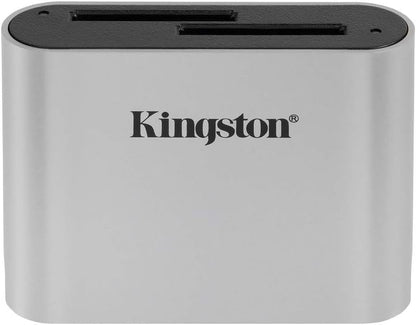 Kingston Workflow Lector de tarjetas SD USB 3.2 Gen1 Dual-Slot SDHC/SDXC UHS-II - WFS-SD