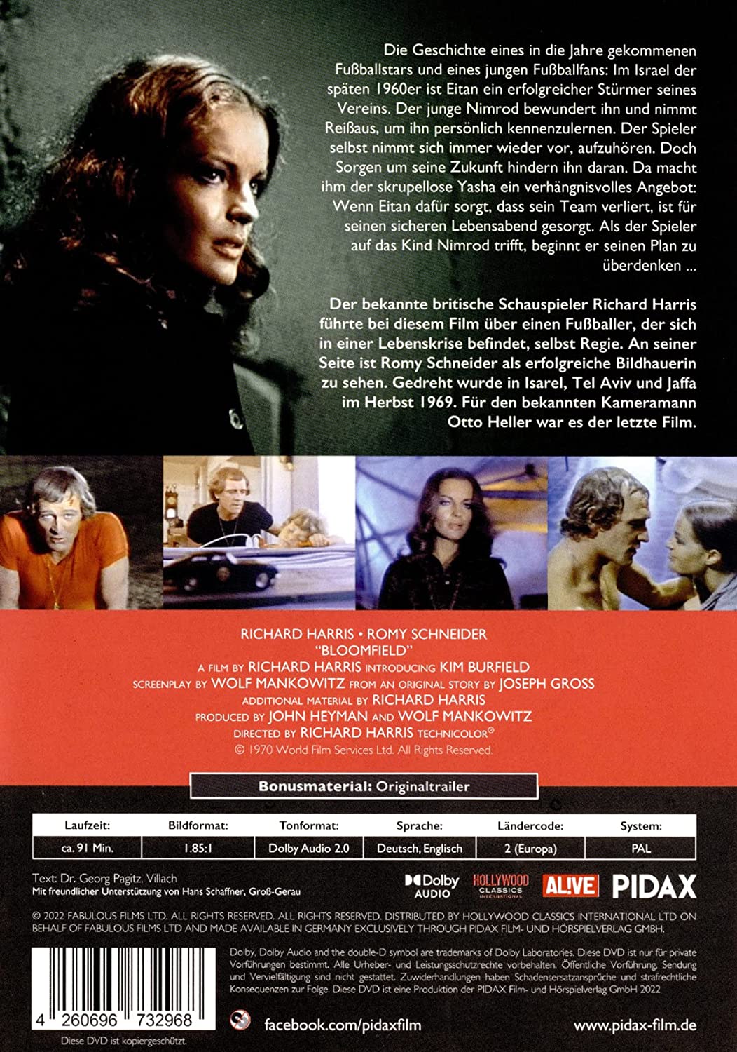 Bloomfield-– Schlusspfiff / Lange gesuchte Filmperle mit Romy Schneider und Richard Harris (Pidax Film-Klassiker