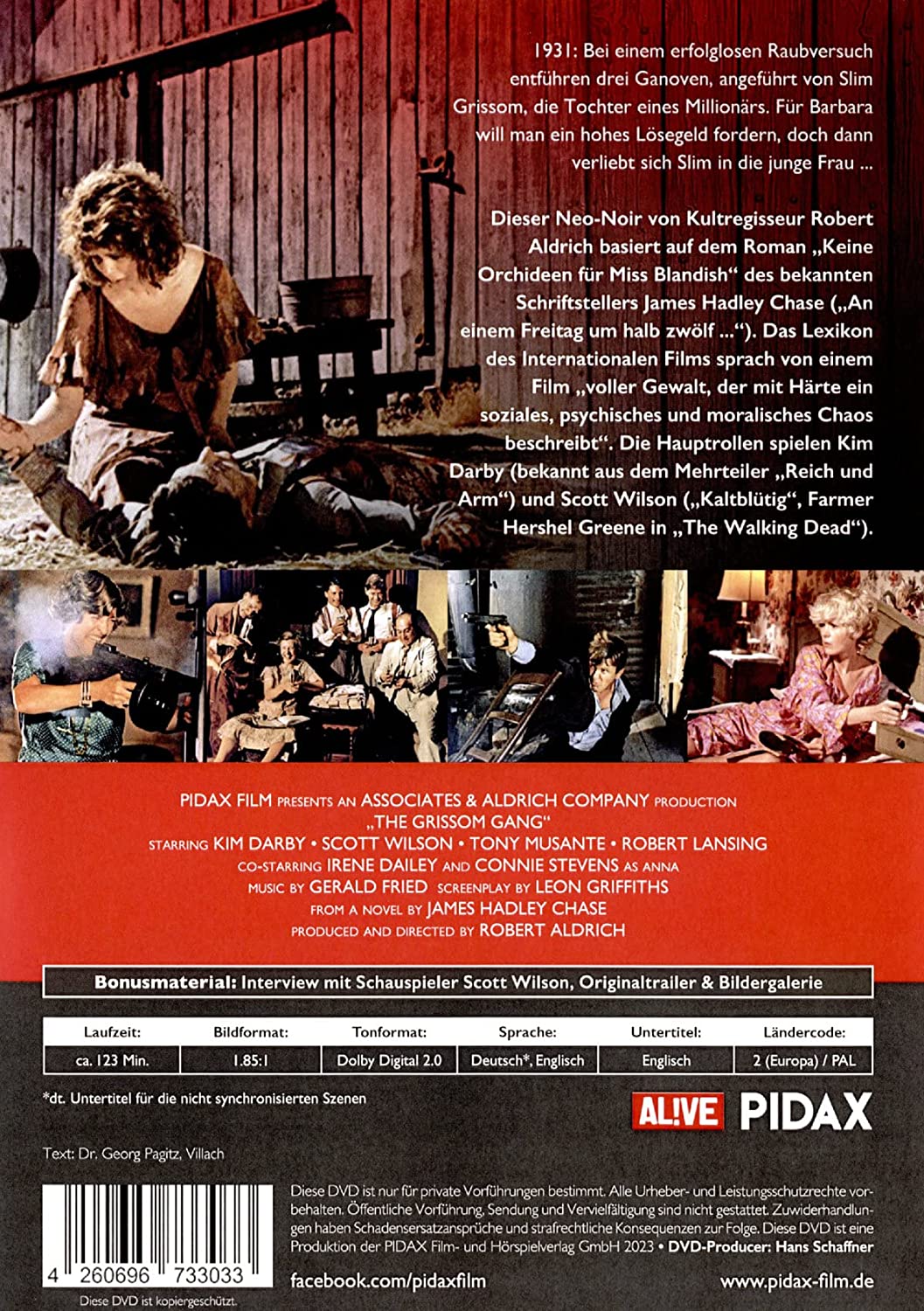 Die Grissom Bande / Harter Gangsterfilm nach einem Roman von James Hadley Chase (Pidax Film-Klassiker