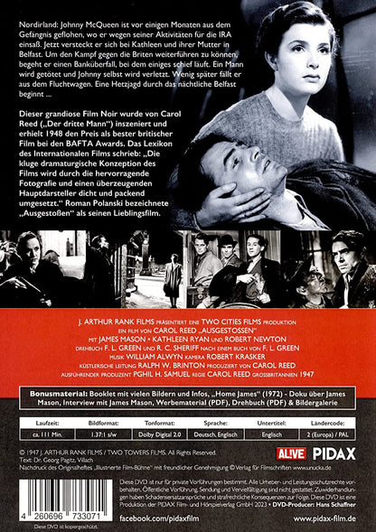 Ausgestoßen - Remastered Edition / Preisgekrönter Film Noir von Regisseur Carol Reed (Pidax Film-Klassiker