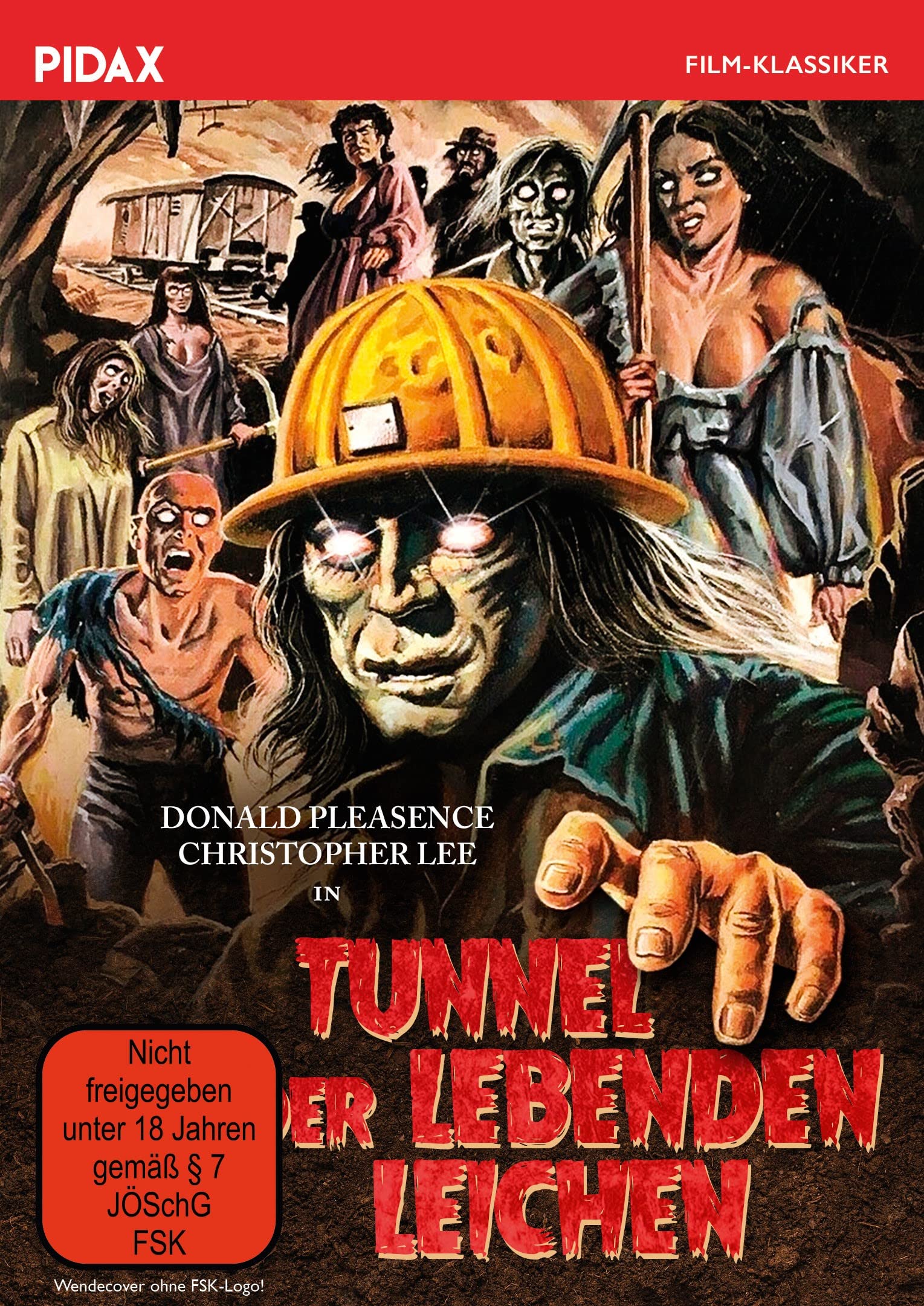 Tunnel der lebenden Leichen / Gruselhorror mit Donald Pleasence und Christopher Lee (Pidax Film-Klassiker