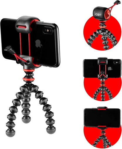 Joby - Gorillapod Starter Kit - Flexible Tripod With Universal Smartphone Clamp