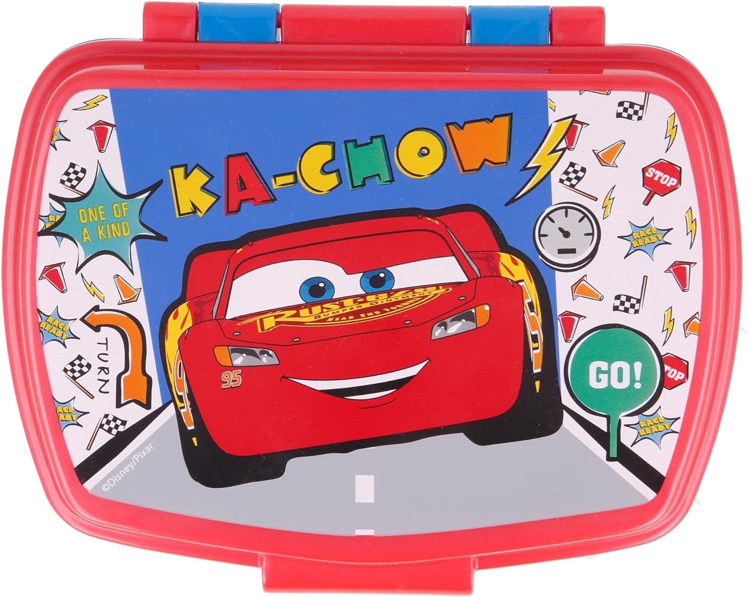Stor Cars Lets Race Rectangular SANDWICHERA, Multicoloured, Estándar