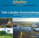 Vier-Länder-Grenzradweg: 1:50.000, 162 km, GPS-Tracks Download, Live-Update (bikeline Radtourenbuch kompakt