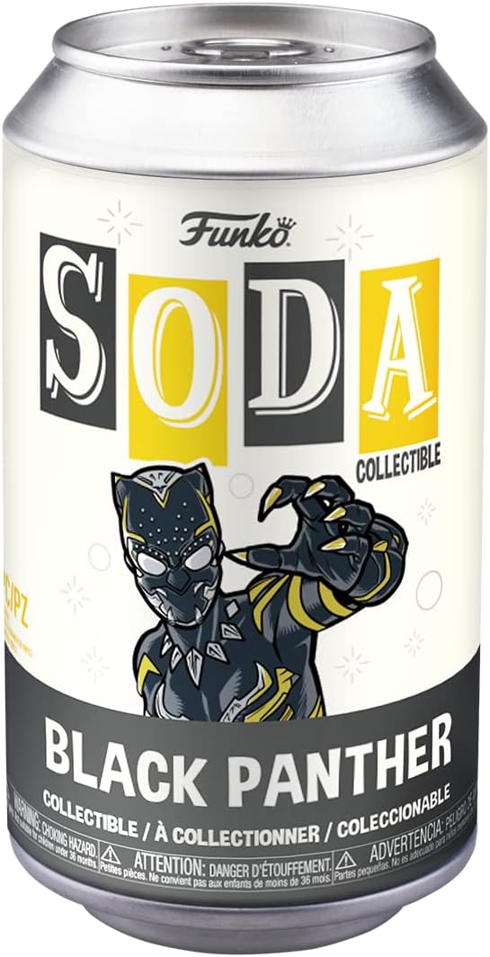 Funko Vinyl Soda: Black Panther Wakanda Forever - Black Panther with Chase (Styles May Vary)