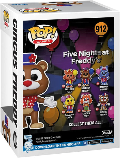 Funko POP! Games: Five Nights At Freddy's (FNAF) SB - Circus Freddy Fazbear - Collectable Vinyl Figure - Gift Idea - Official Merchandise - Toys For Kids & Adults - Video Games Fans