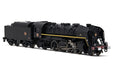 Jouef SNCF, 140 C 362 + tender 18 C 550, black, green with yellow lines and golden boiler rings