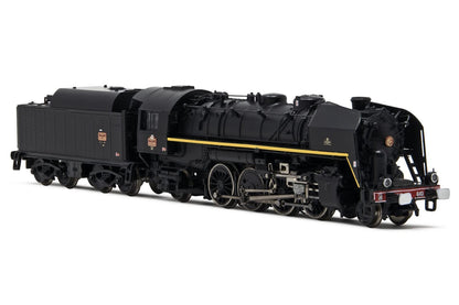 Jouef SNCF, 140 C 362 + tender 18 C 550, black, green with yellow lines and golden boiler rings