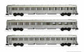 Arnold Railway - Rolling Stock HN4336 SNCF, 3-unit pack DEV Inox coaches, A9, A5 bar coach + B10, period III