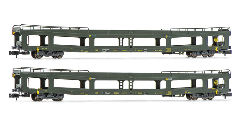 Jouef TOUAX, 4-axle container wagon S70, loaded with swap body "Trans-Fer ", ep. VI