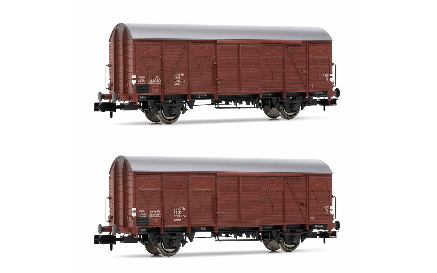Arnold RENFE, 2-unit pack T2 sleeping coaches, Largo Recorrido livery, period IV-V
