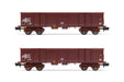 Arnold RENFE, 2-unit set DDMA autotransporter, with protective lateral grills, original livery, period IV