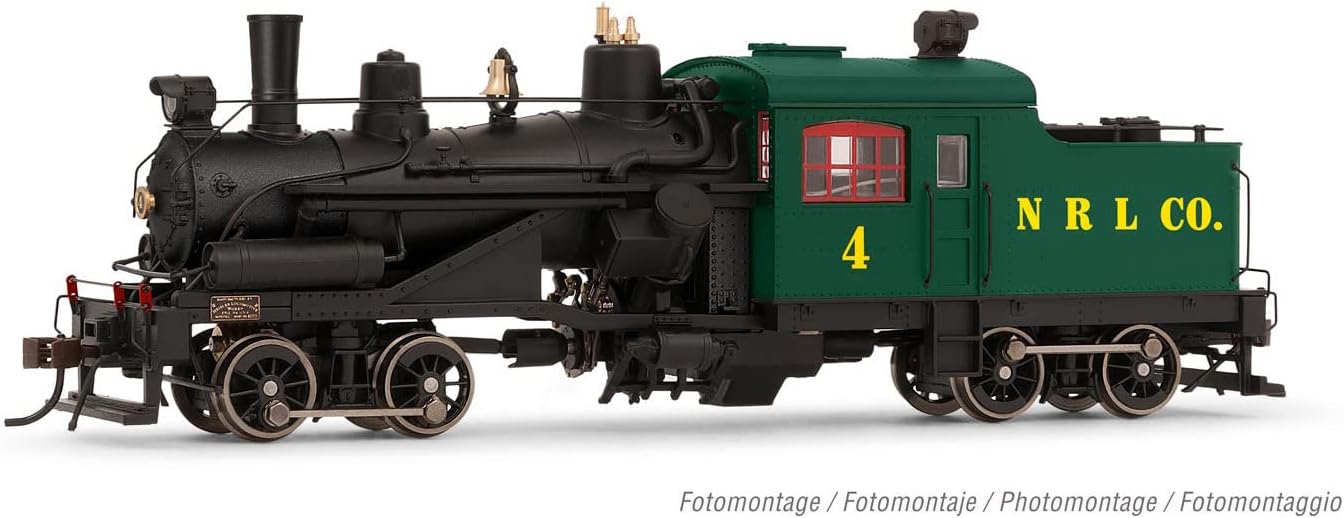 Rivarossi Railway - Locos HR2883 Heisler Steam Locomotive, 2-Truck Model, “Northern Redwood Lumber Company #4”, Period III