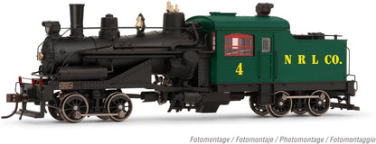 Rivarossi Railway - Locos HR2883 Heisler Steam Locomotive, 2-Truck Model, “Northern Redwood Lumber Company #4”, Period III
