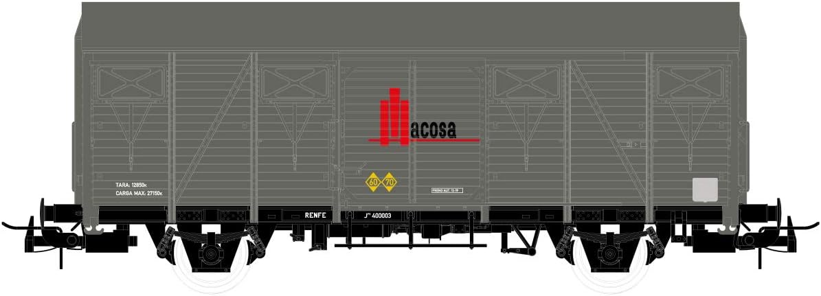 Electrotren E19046 2-Axle Wagon ORE, with Wooden Walls, Macosa Livery, Period III Rolling Stock