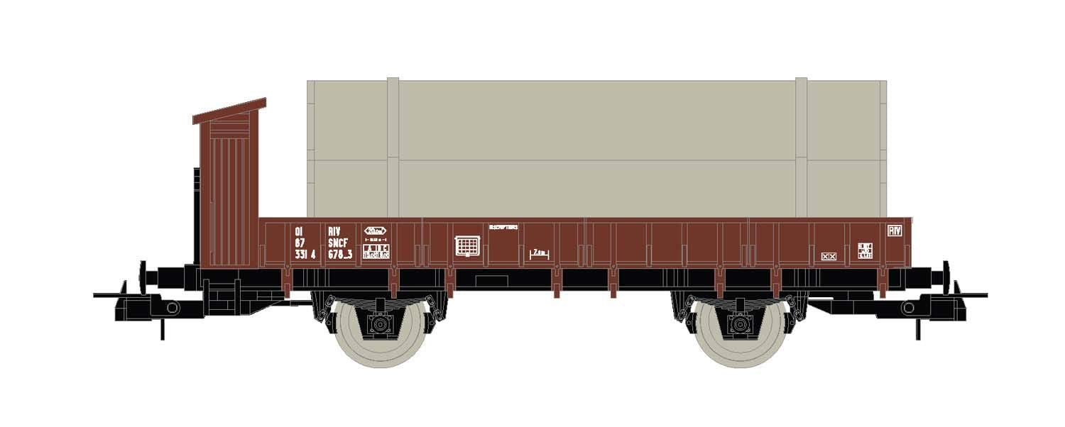 Jouef Railway - Rolling Stock HJ5704 Flat car with pipes load