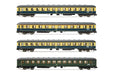 Jouef SNCF, 2-unit pack covered 2-axle wagons type Kv (Permaplex walls) with open shutters, period III