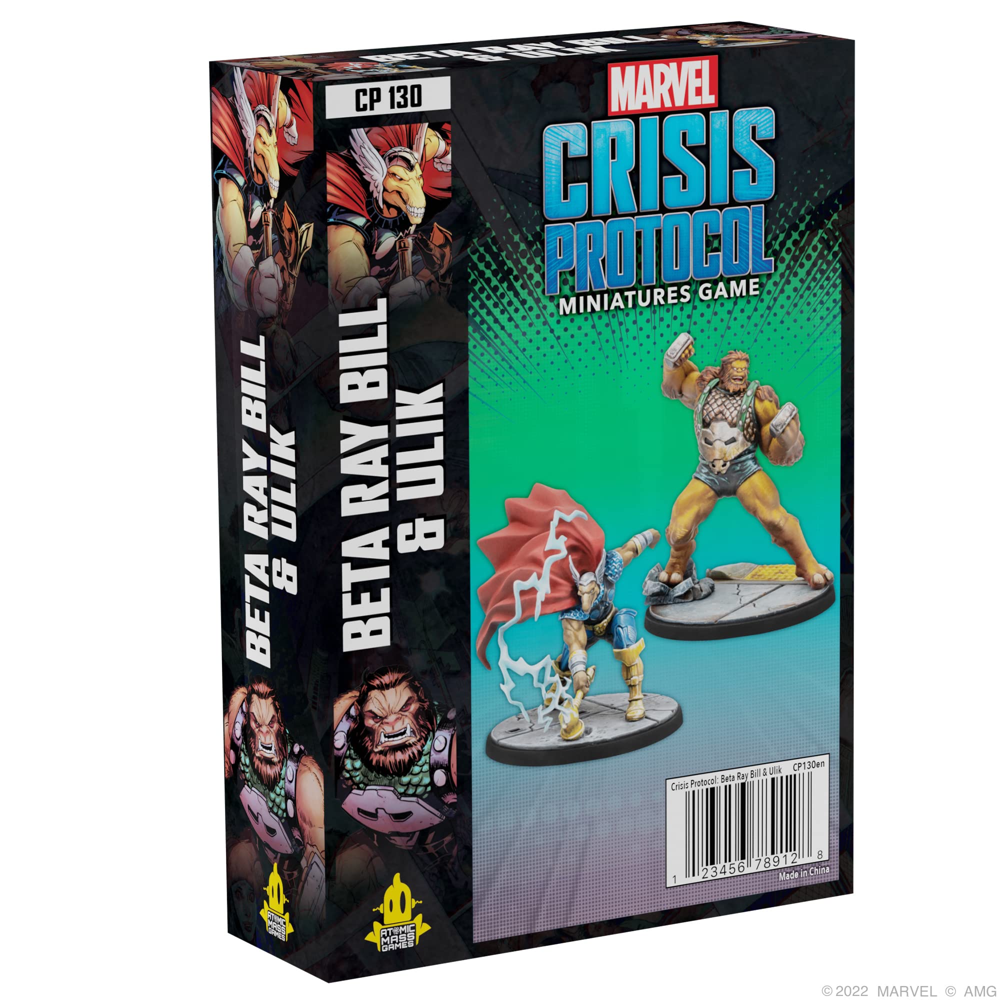 Atomic Mass Games Marvel Crisis Protocol Beta Ray Bill & Ulik Character Pack | Miniatures Battle Game | Strategy Game for Adults | Ages 14+ | 2 Players | Average Playtime 90 Minutes | Made