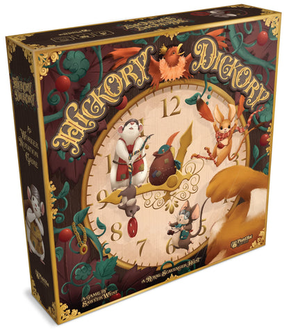 Plaid Hat Games - Hickory Dickory - Worker Rotation Game - Beautifully illustrated board game - From 10 years - 1 to 4 players - English