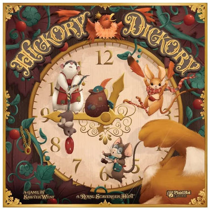 Plaid Hat Games - Hickory Dickory - Worker Rotation Game - Beautifully illustrated board game - From 10 years - 1 to 4 players - English