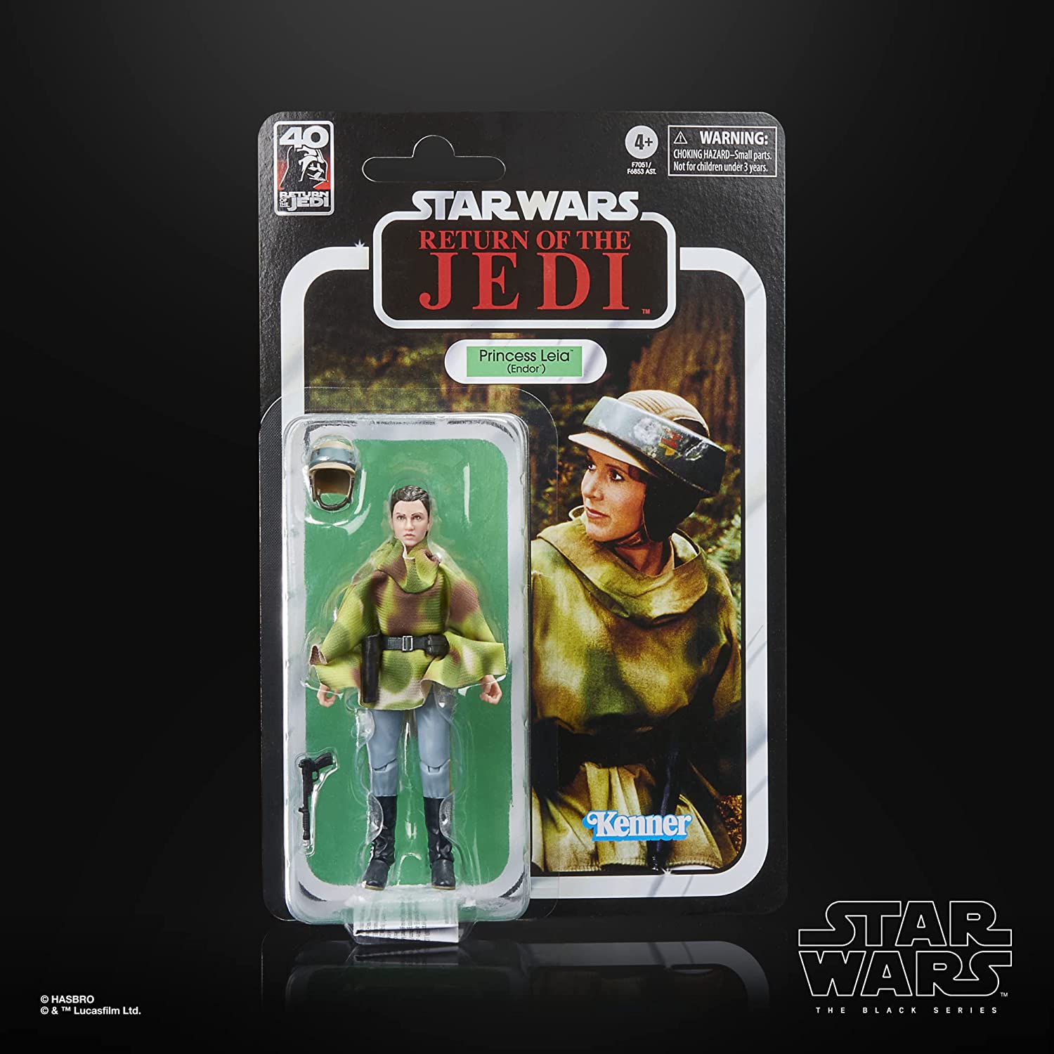 STAR WARS The Black Series Princess Leia (Endor), Return of The Jedi 6-Inch Collectible Action Figures, Ages 4 and Up (F7051)