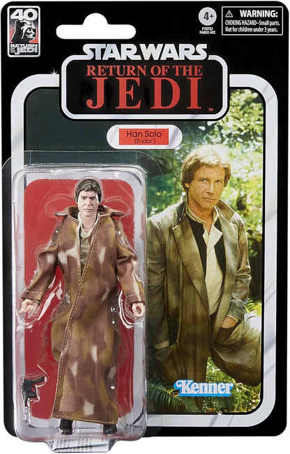 Star Wars Hasbro Wars The Black Series Han Solo, Wars: Return of Jedi 6-Inch Action Figures, F7072, Multicolor