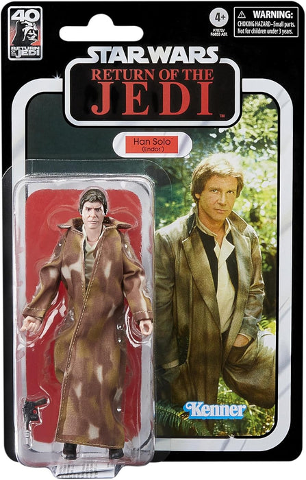 Star Wars Hasbro Wars The Black Series Han Solo, Wars: Return of Jedi 6-Inch Action Figures, F7072, Multicolor
