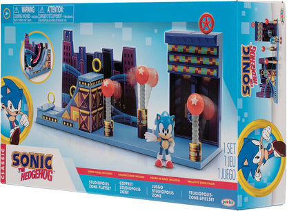 Sonic The Hedgehog Studiopolis Zone Playset, Interactive Playset include 2.5” / 6cm Sonic Action Figure