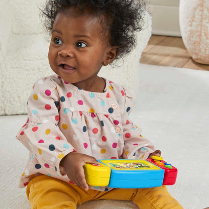 Fisher-Price HNL51 - Learning Fun Video Game Dummy Children's Toy with Lights and Sounds as Well as Learning Songs, Toy for Fine Motor Skills Twist & Learn Game Console, Multilingual Version